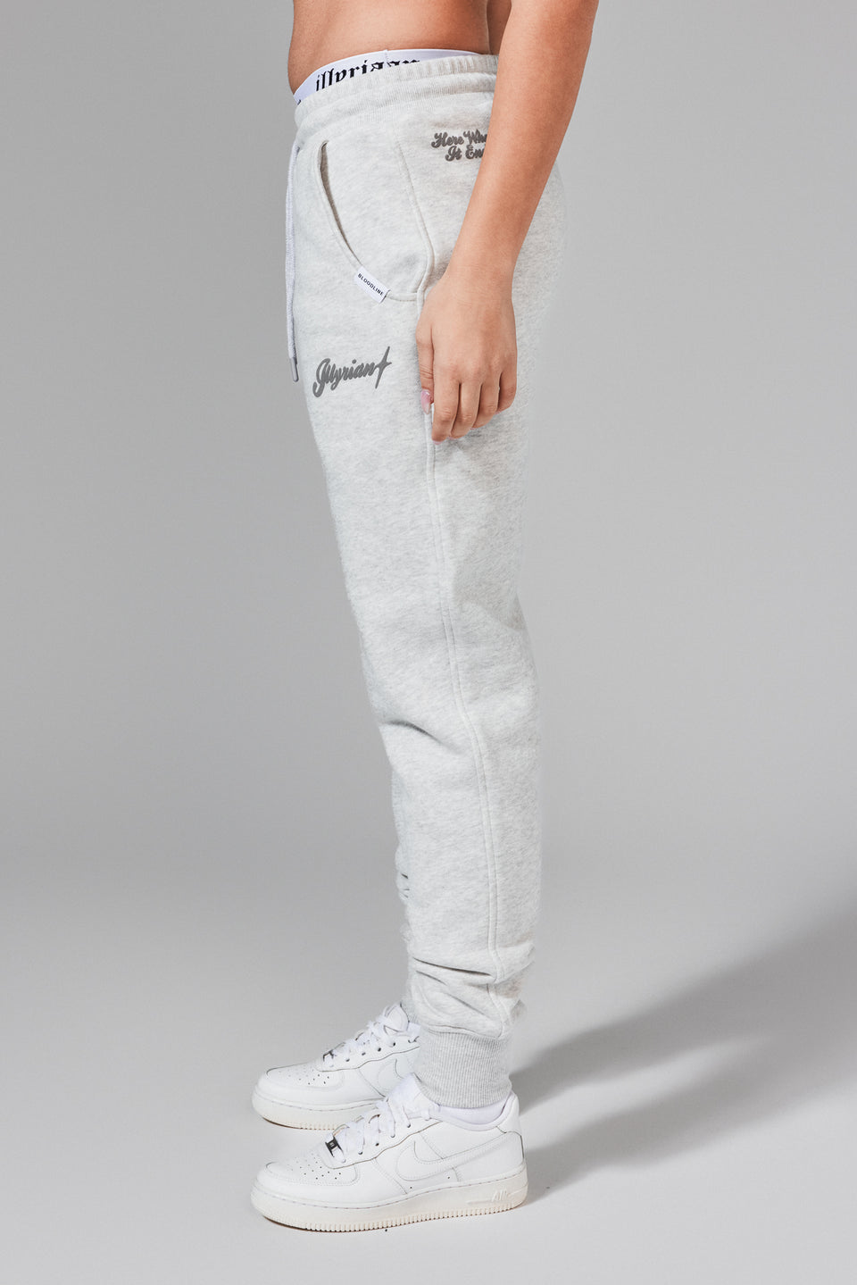 Yll I Ri Joggers - Grey Melange