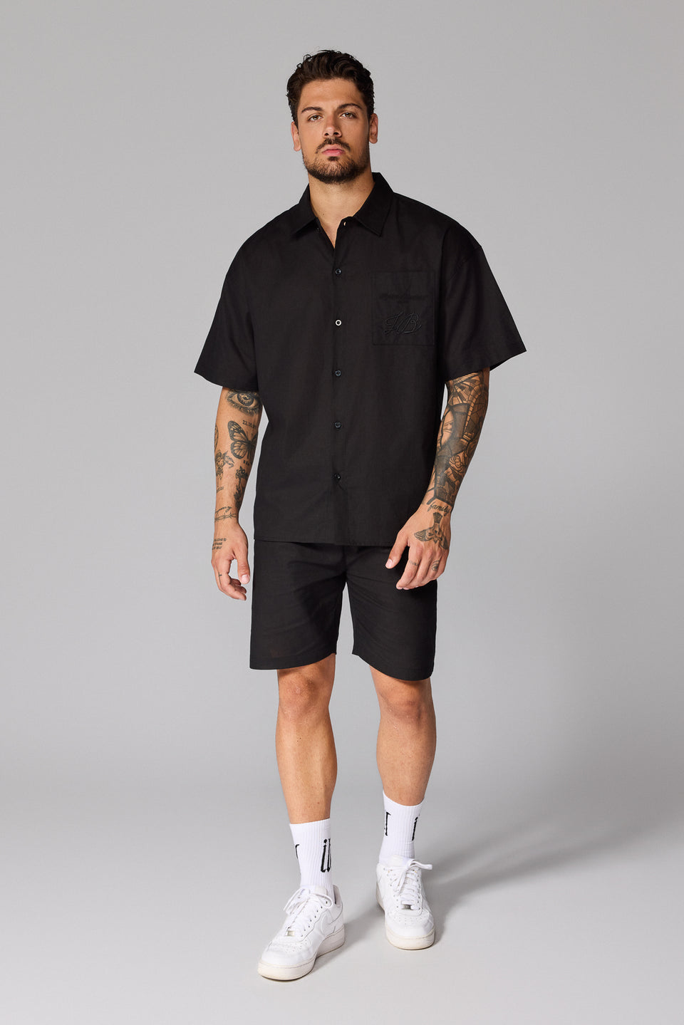 Men’s S26 Linen Shorts - Black
