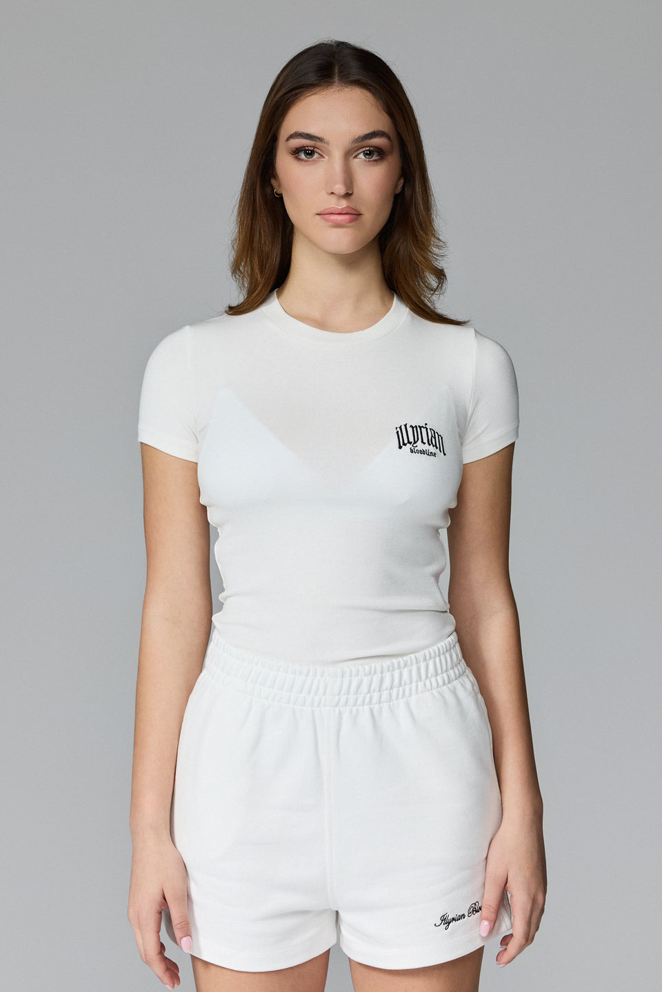 Women's Chest Logo Tee - White
