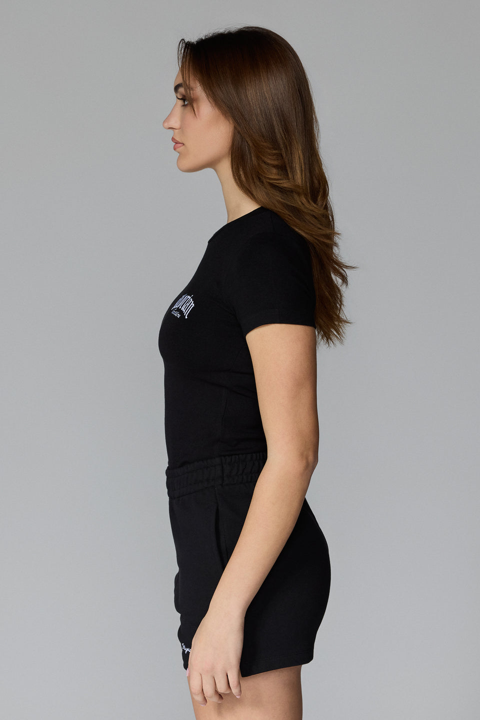 Women's Chest Logo Tee - Black