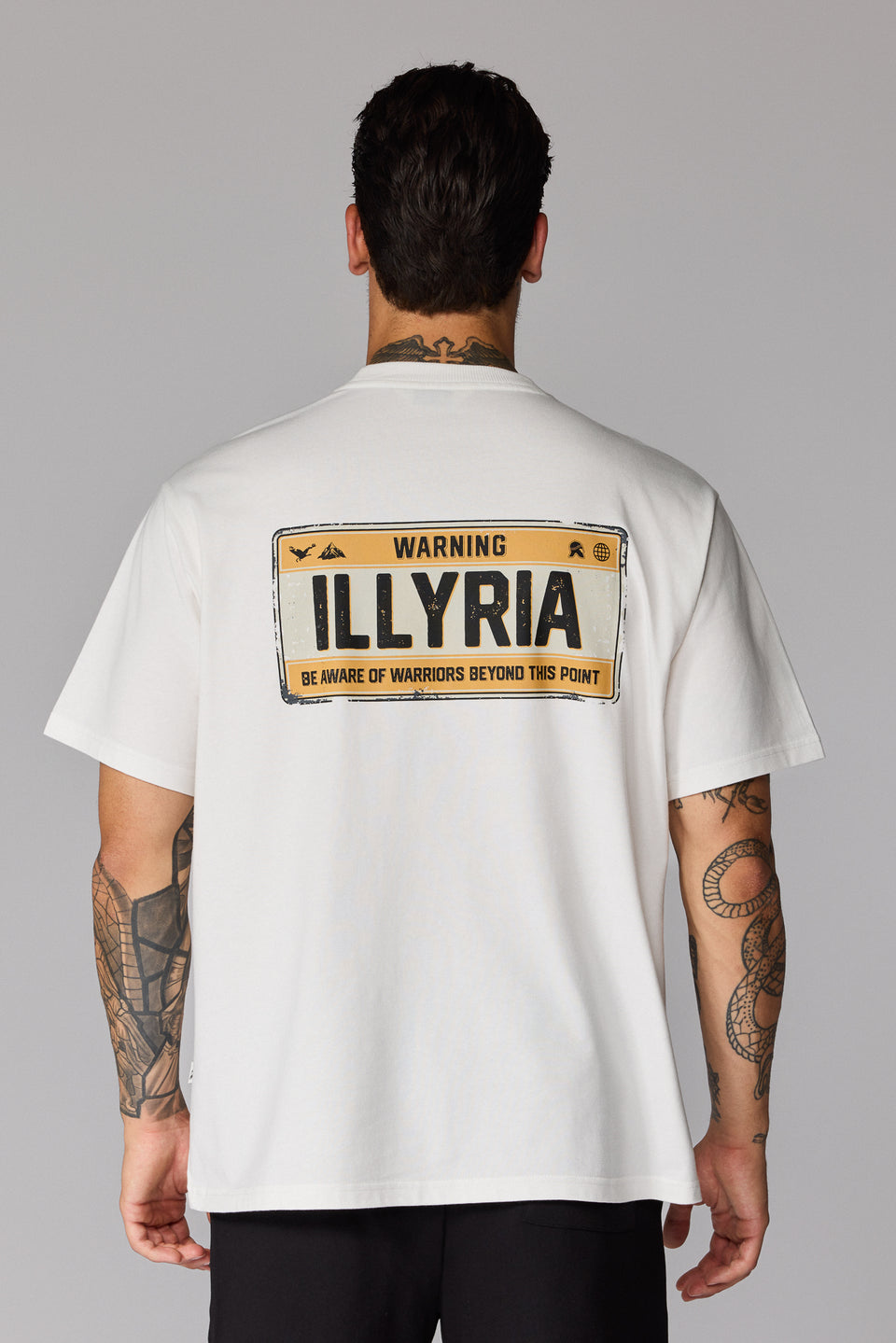 Illyrian S26 Road Sign T-shirt - White