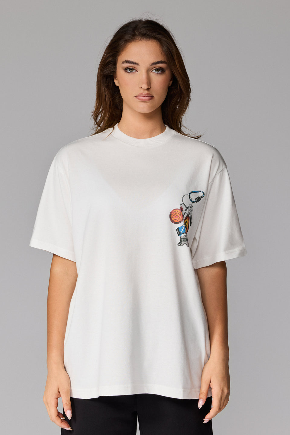 Illyrian Keychain T-shirt Front - White