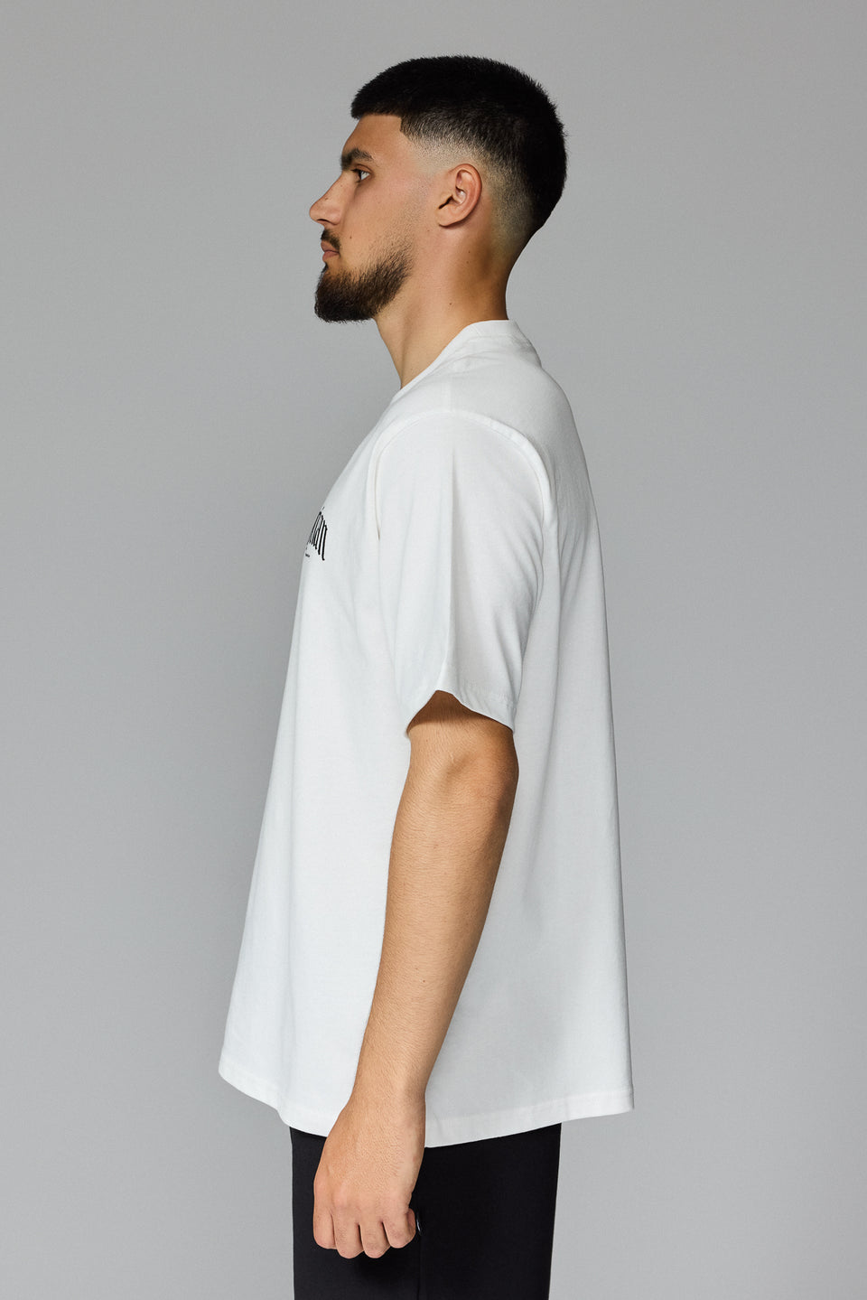 Illyrian Printed Chest Logo Tee - White