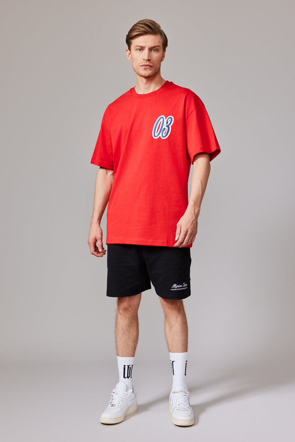 Three Logo SS24 T-shirt - Red