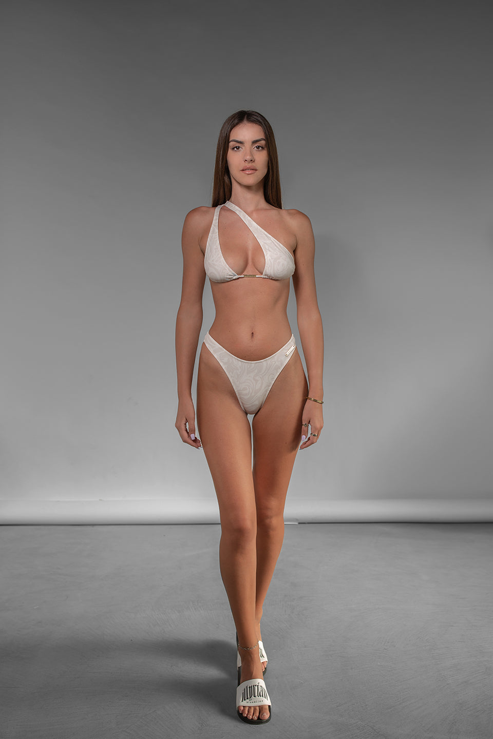 Nude Marble - Crossed Bikini