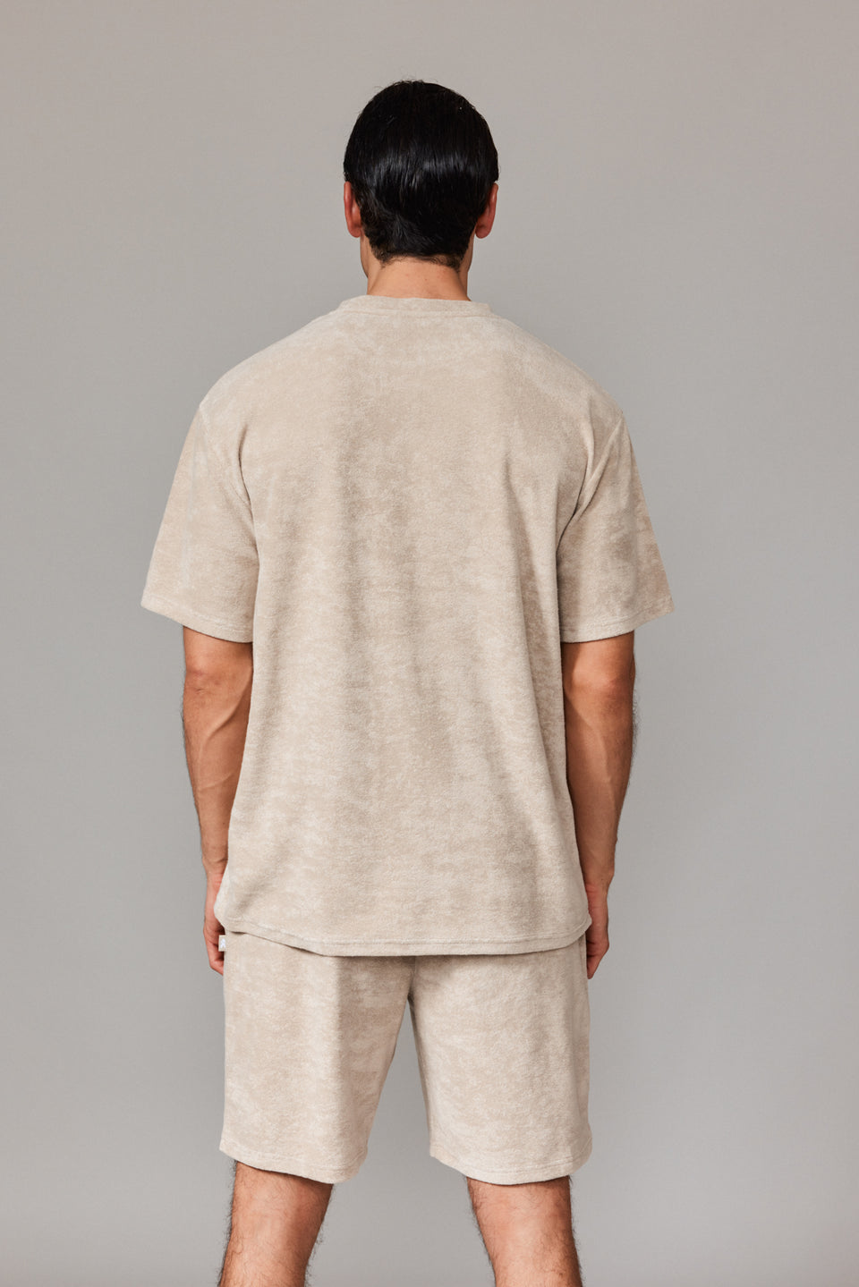 Men Towel T-shirt - Stone